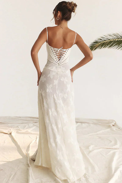 Corsalina™ – Damen Maxikleid Sommer mit Eleganter Corsage