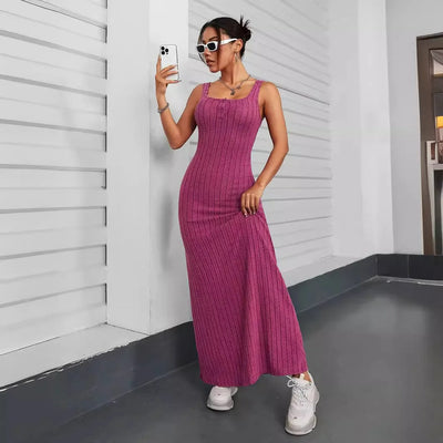 Brianna® | Ärmelloses, geripptes Kleid