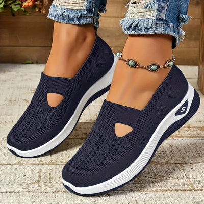 Modische Leichte Strick-Cut-Out Sneaker für Damen | Perfekt für lässige Tage