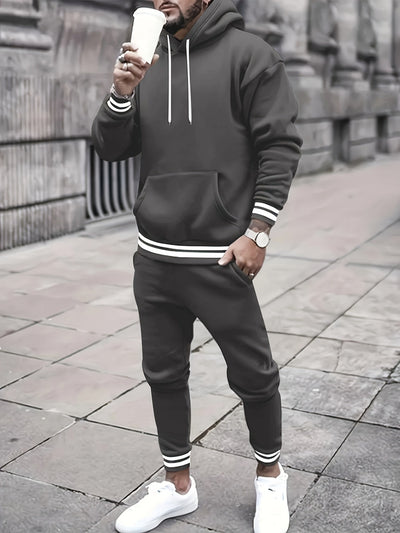 Casual Hoodie Und Hose Trainingsanzug Für Herren | Perfekt Für Freizeit-Tage