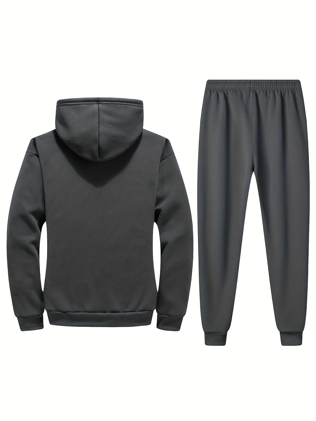 Warmer Fleece Gefütterter Trainingsanzug Mit Stehkragen Reißverschlussjacke Und Sporthose Für Herren | Perfekt für casual days