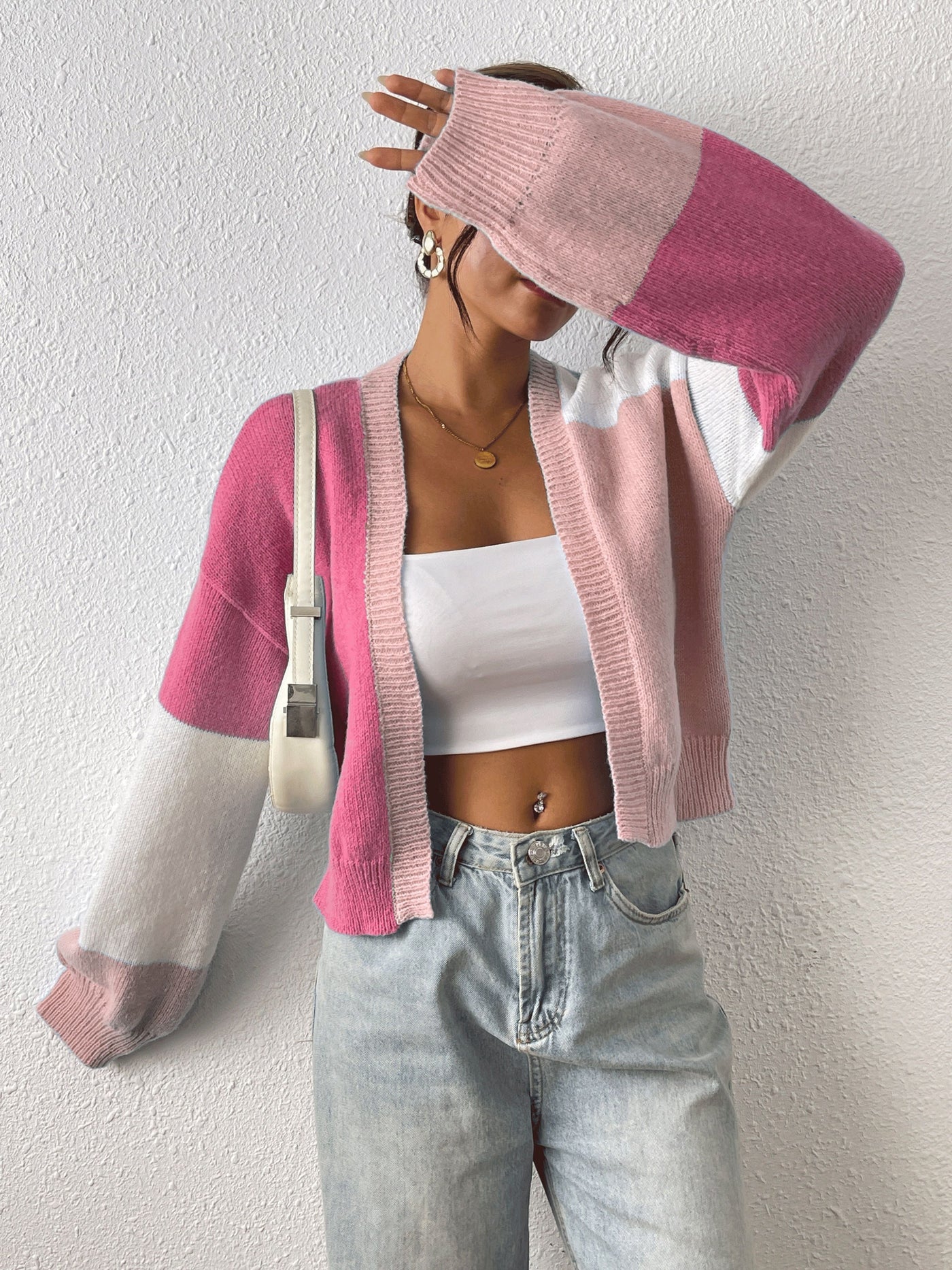 Strick-Cardigan | Oversized Passform | Modernes Block-Design