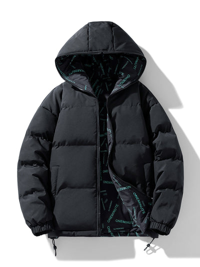 Casual Wendbare Gepolsterte Winter Jacke Für Herren | Perfekt für Outdoor-Aktivitäten