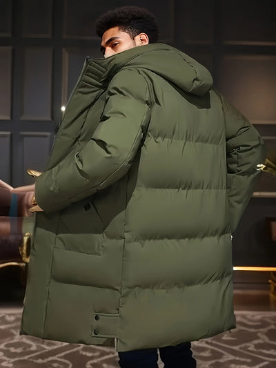 Warme Solide Kleur Puffer Winter Jacke Für Herren | Perfekt für Outdoor-Aktivitäten
