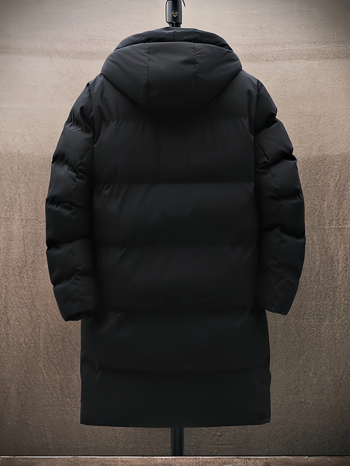 Casual Lange Kapuzen Puffer Winterjacke Für Herren | Perfekt für Wintertage