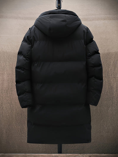 Casual Lange Kapuzen Puffer Winterjacke Für Herren | Perfekt für Wintertage