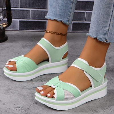StrapEase™ – Bequeme Damen Mesh Sandalen mit Klettverschluss