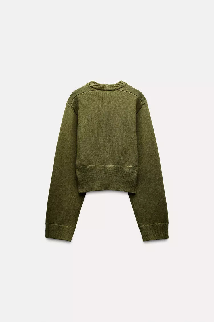 Cropped Strickpullover | Lässig & Modern | Weiche Haptik