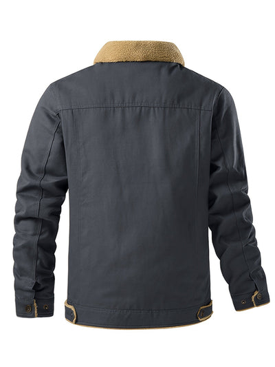 Casual Knopsluiting Met Zakken Winter Jacke Für Herren | Ideal für den Winter