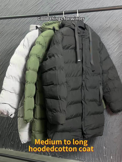 Casual Gepolsterte Kapuzen Puffer Winterjacke Für Herren | Perfekt für Outdoor-Aktivitäten
