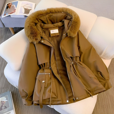 Stilvolle Bequeme Winter Parka Mit Fellkragen Für Damen | Perfekt für Outdoor-Aktivitäten