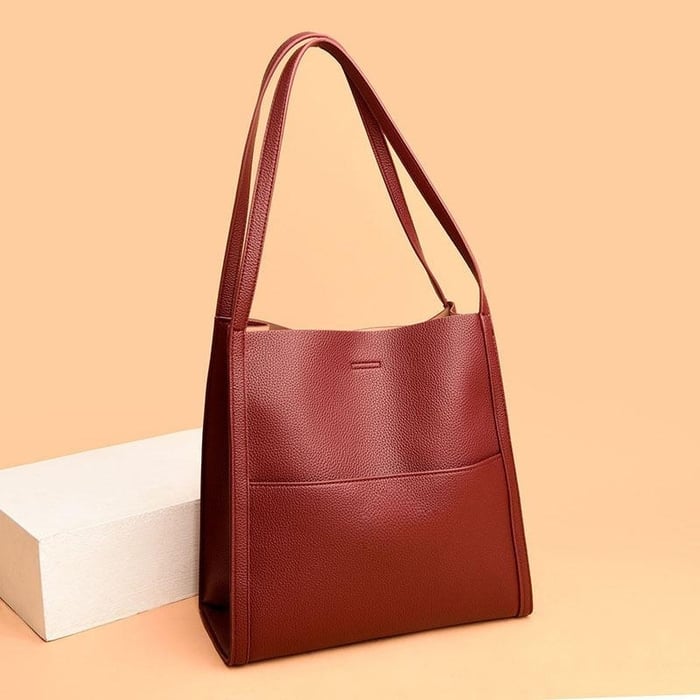 Vegane Leder Umhängetasche mit großem Stauraum und elegantem Design