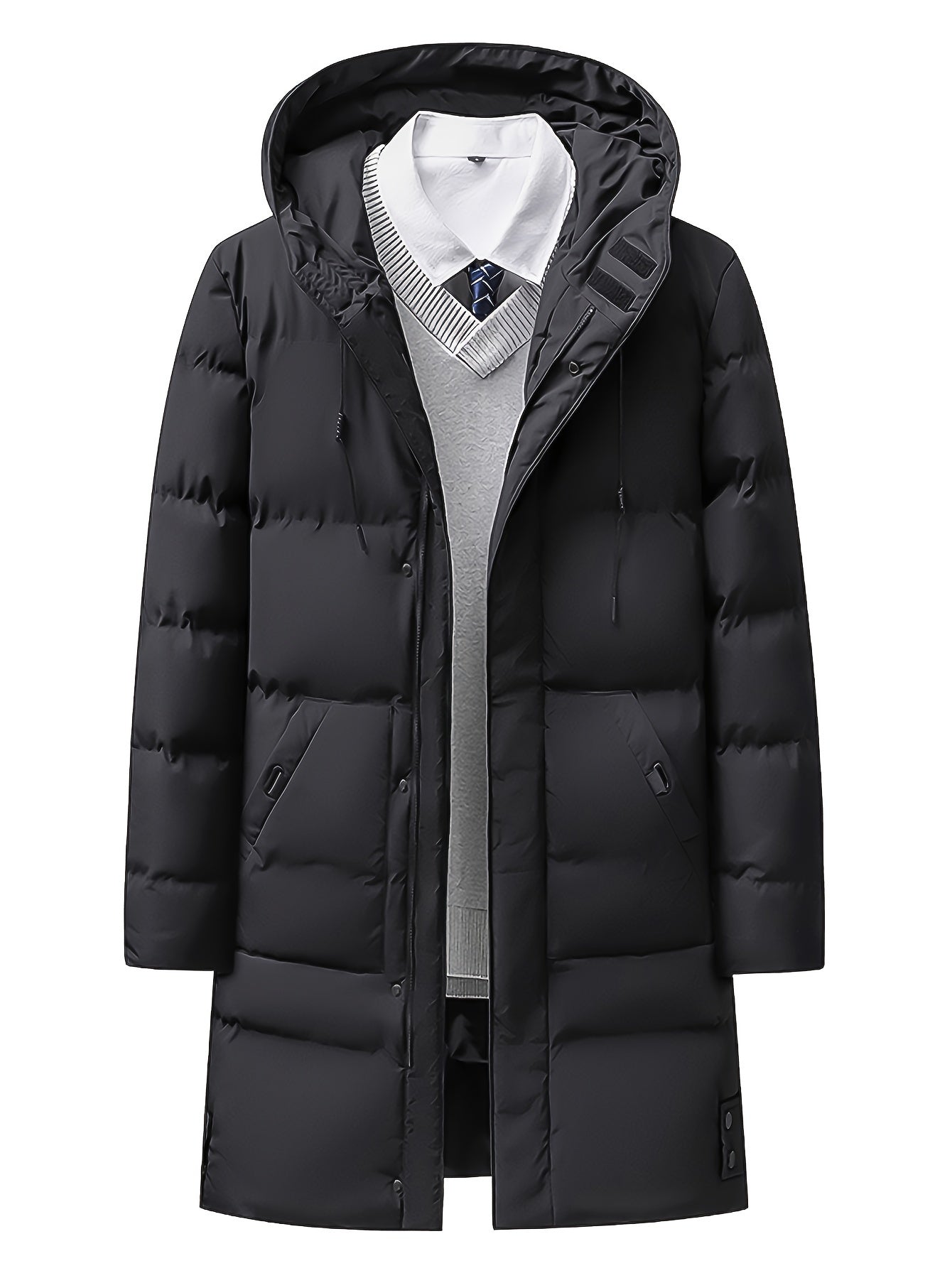 Warme Verdikte Midden-Lange Winter Jacke Für Herren | Perfekt für Freizeitaktivitäten