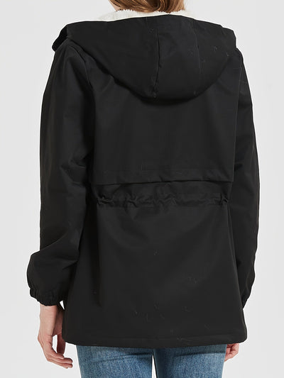 Fleece-Parka-Winterjacke mit Kapuze für Damen, modisch | Perfekt für Outdoor-Aktivitäten