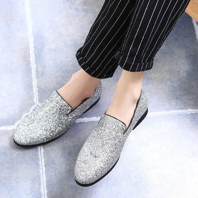 Donato - Modische Herren Slipper mit Glitzer