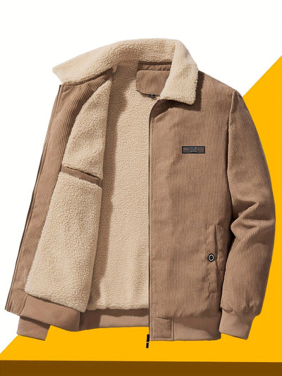 Warme Dikke Revers Kragen Winter Jacke Für Herren | Perfekt für Outdoor-Aktivitäten