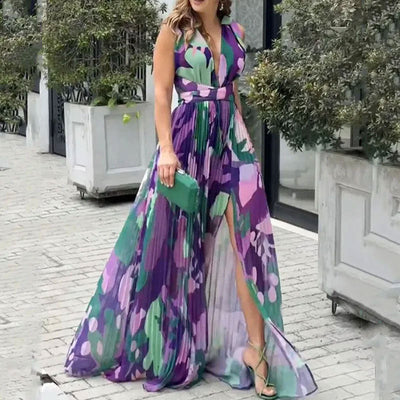 Vicenta - Stilvolles Druckkleid Mode Damen