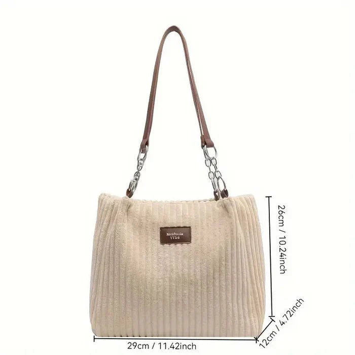 Elegante Cordtasche | Weiche Struktur | Trendiges Design