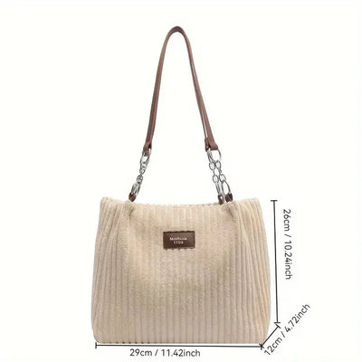 Elegante Cordtasche | Weiche Struktur | Trendiges Design