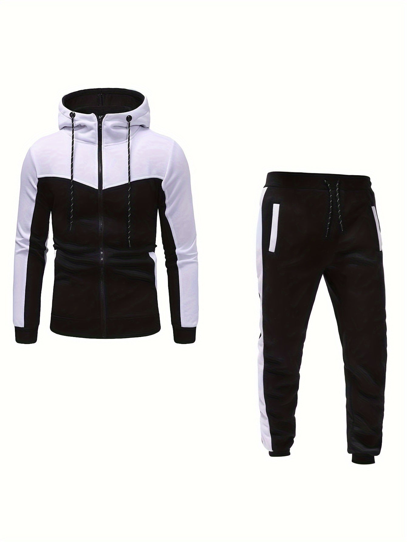 Lässiger Oversize-Trainingsanzug mit Kapuzenpullover und Hose für Herren | Ideal für Outdoor-Aktivitäten