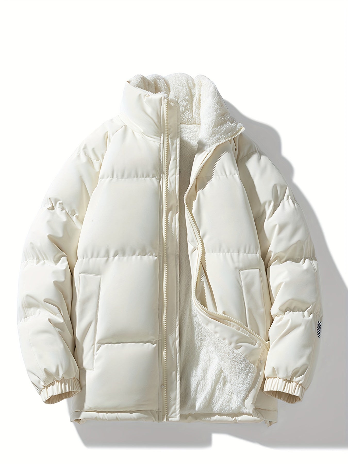 Warme modische Fleece-Puffer-Winterjacke für Damen | Perfekt für Outdoor-Aktivitäten