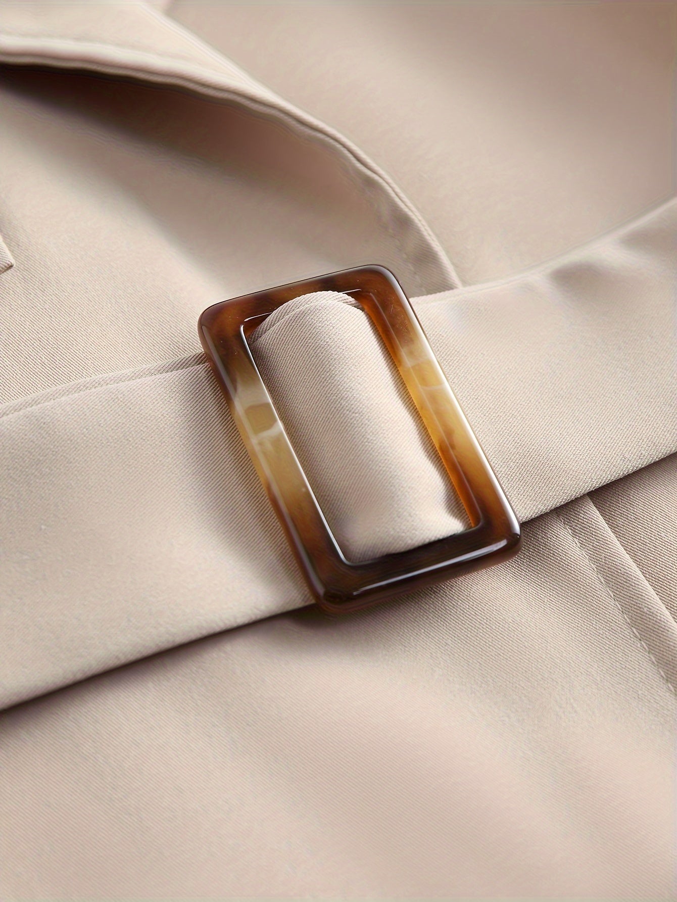 Eleganter Trenchcoat in Uni-Farbe mit langen Ärmeln für Damen | Ideal für jede Jahreszeit
