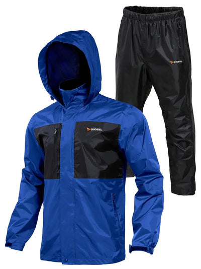 Bequeme Outdoor Atmungsaktive Regenjacke Mit Hose Für Herren | Perfekt Für Outdoor-Aktivitäten