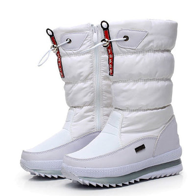 Winterschuhe Damen | Mittelhoch mit Vorderem Reißverschluss