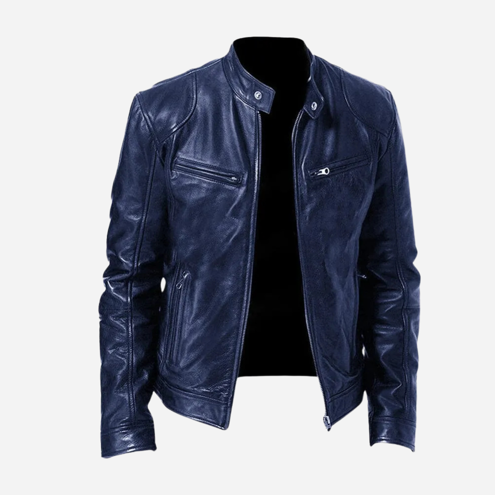 Dominic - Eine lässige Herren-Lederjacke mit schmaler Passform