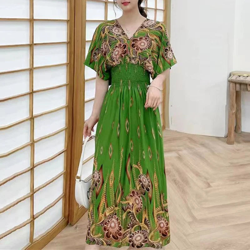 Basellia - Maxi-Kleid Retro & Casual