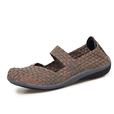 Damen Slip-On Komfort Walking Schuhe Fudus