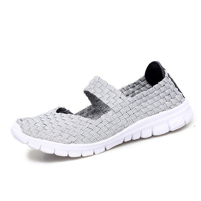 Damen Slip-On Komfort Walking Schuhe Fudus
