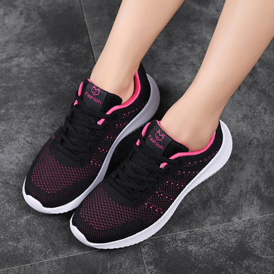 Damen Leichte Athletic Sneakers mit Atmungsaktivem Mesh-Obermaterial Fudus