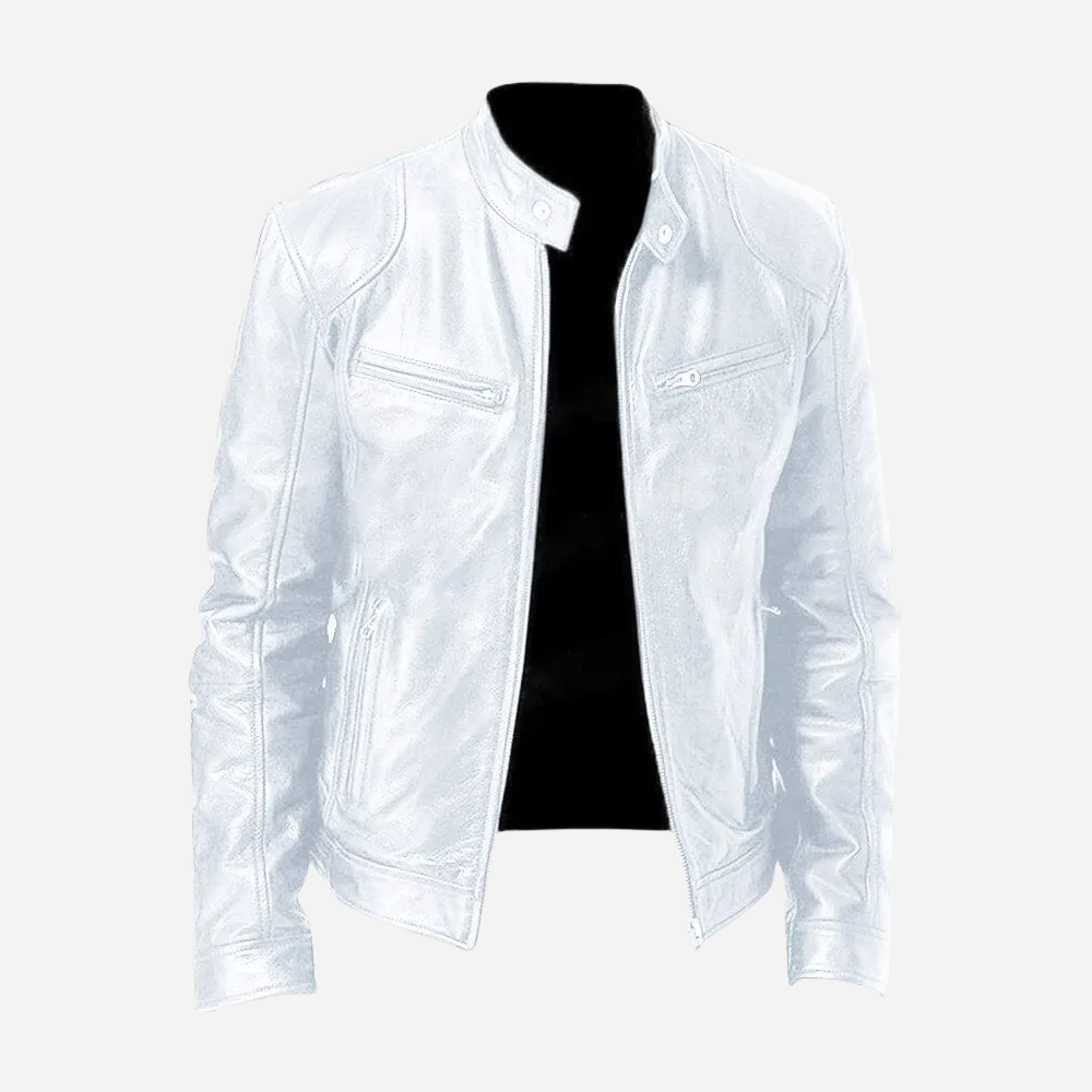 Dominic - Eine lässige Herren-Lederjacke mit schmaler Passform
