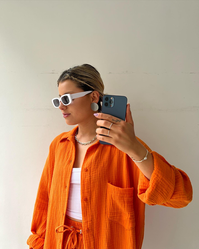 Dreiteiliges Set | Oversized Hemd & Shorts | Lässig & Komfortabel