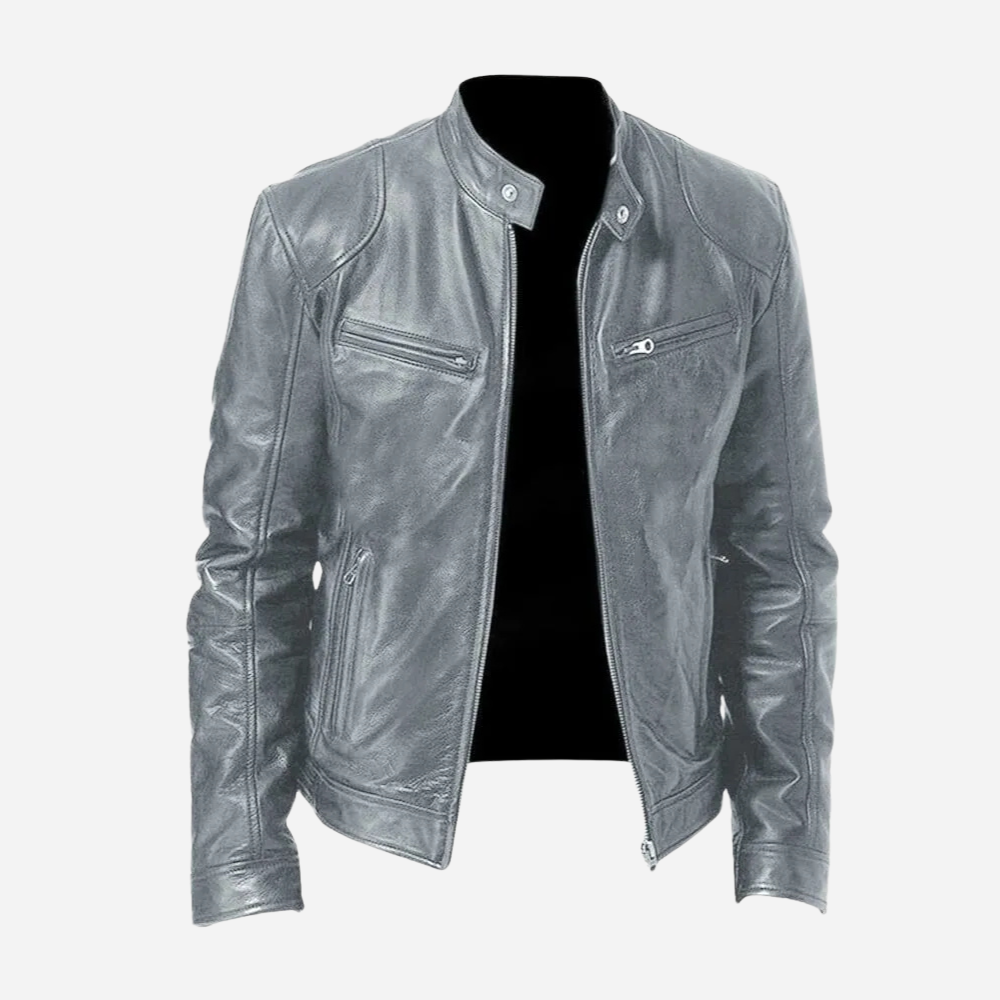 Dominic - Eine lässige Herren-Lederjacke mit schmaler Passform