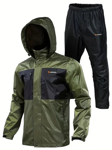Bequeme Outdoor Atmungsaktive Regenjacke Mit Hose Für Herren | Perfekt Für Outdoor-Aktivitäten