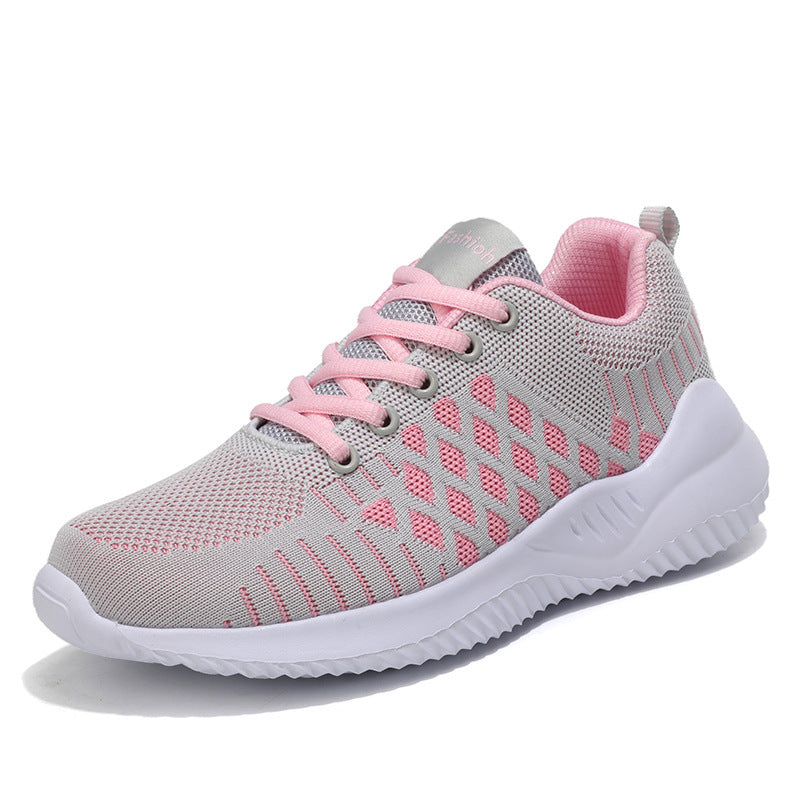 Damen Leichte Sport Sneakers mit Atmungsaktivem Strick-Obermaterial Fudus