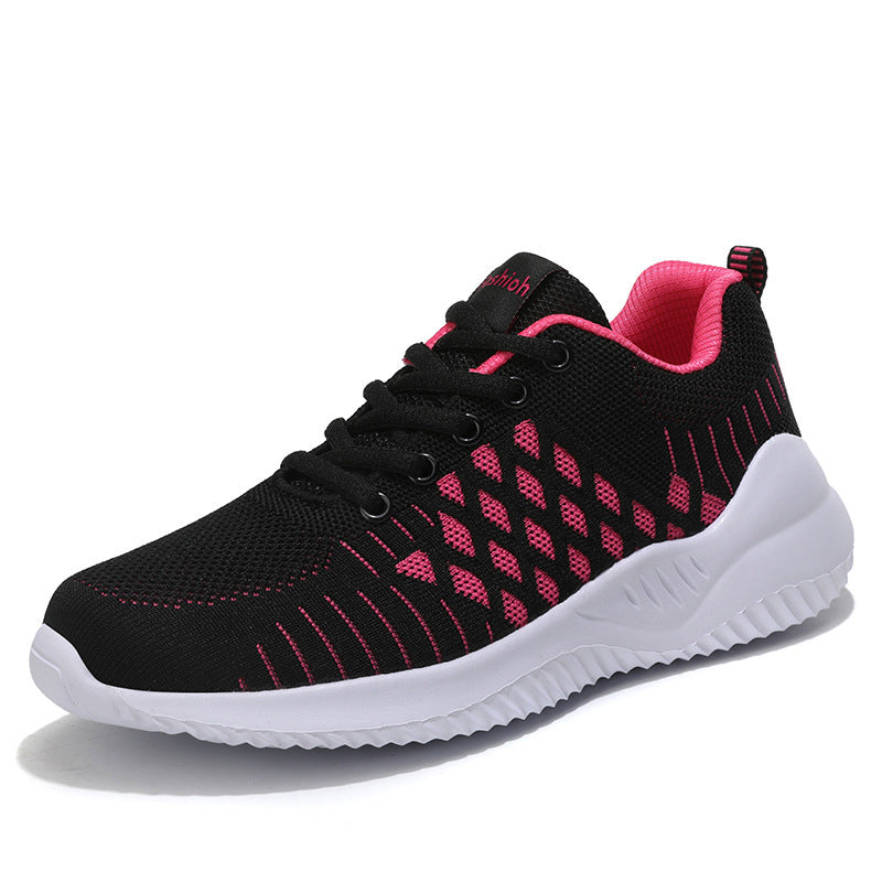 Damen Leichte Sport Sneakers mit Atmungsaktivem Strick-Obermaterial Fudus