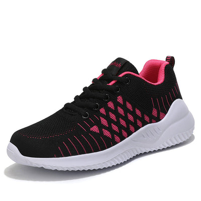 Damen Leichte Sport Sneakers mit Atmungsaktivem Strick-Obermaterial Fudus