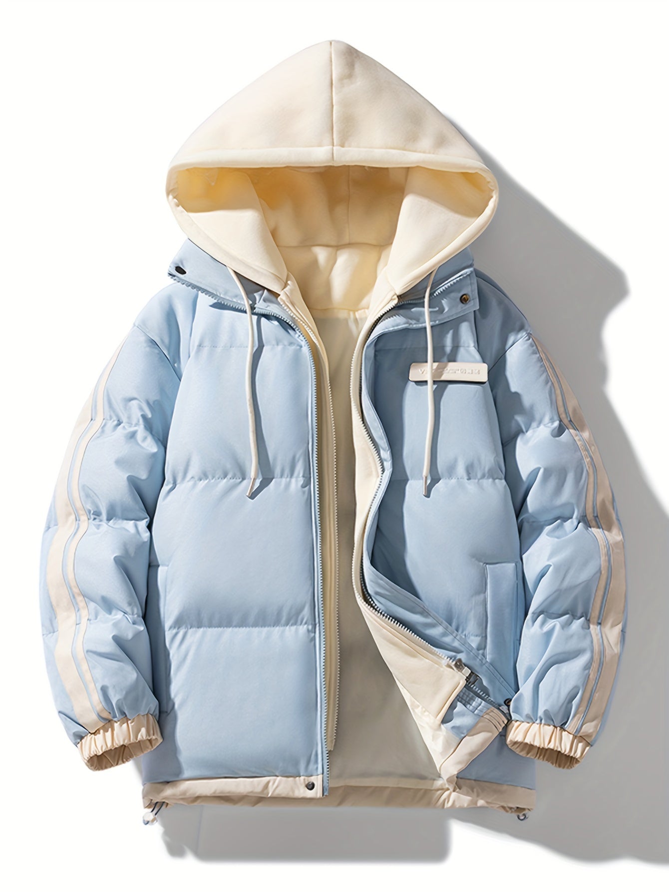 Warme lässige Puffer-Winterjacke mit Kapuze für Damen | Perfekt für Outdoor-Aktivitäten