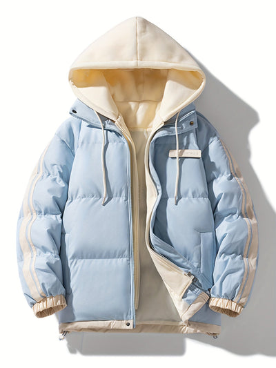 Warme lässige Puffer-Winterjacke mit Kapuze für Damen | Perfekt für Outdoor-Aktivitäten