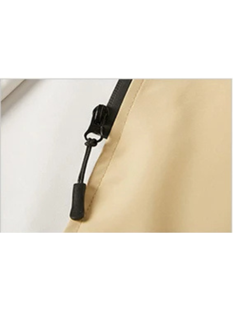 Damen Regenjacke mit Kapuze - Faltbare wasserdichte lange Jacke