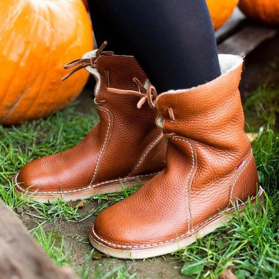 Alma - Gemütliche Stiefeletten mit Lammfellfutter für wärmende Wintertage | Warme und stylische Winterstiefeletten für Damen