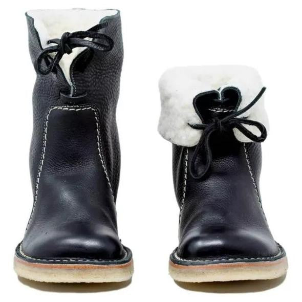 Alma - Gemütliche Stiefeletten mit Lammfellfutter für wärmende Wintertage | Warme und stylische Winterstiefeletten für Damen