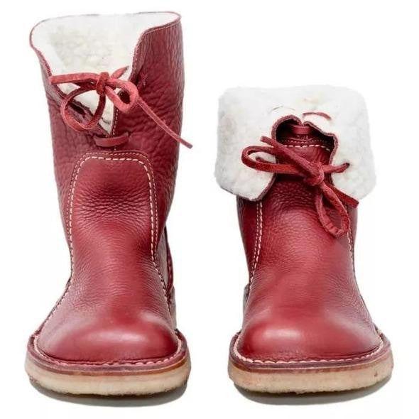 Alma - Gemütliche Stiefeletten mit Lammfellfutter für wärmende Wintertage | Warme und stylische Winterstiefeletten für Damen