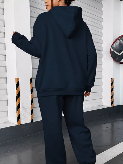 Stilvoller Kapuzenpullover & Jogginghose Mit Kordelzug Für Damen | Ideal für Herbst/Winter