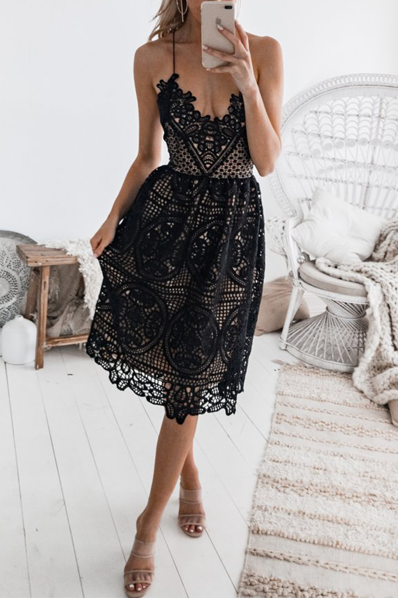 Victoria® | Spitzenkleid mit Spaghettiträgern
