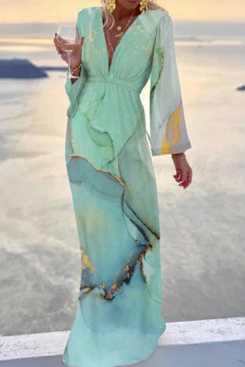 Dailis - ELEGANZ TRIFFT KOMFORT – IHR GEMUSTERTES V-AUSSCHNITT-KLEID