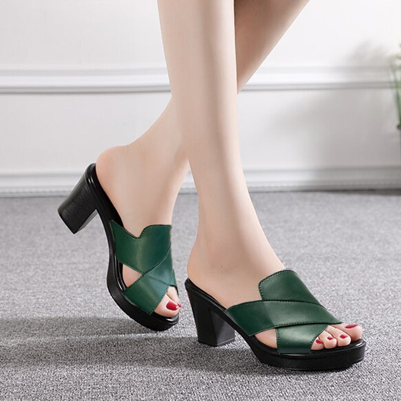 ChunkyCharm™ – Stylische Chunky Platform High Heel Sandalen für Damen